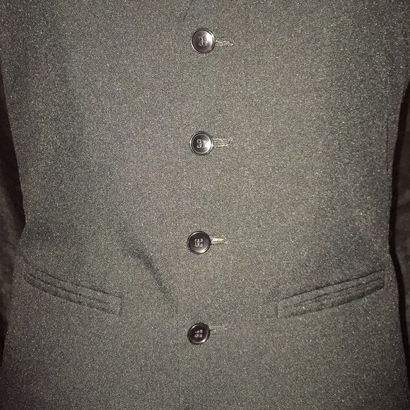 Black formal server waiter waitress work vest for country club high end dining - Picture 2 of 7